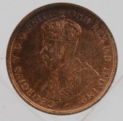 GEORGE V, 1912 Penny, Uncirculated with much mint red. - 2