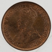 GEORGE V, 1912 Penny, Uncirculated with some mint red. - 2