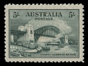 1932 (SG.143) 5/- Sydney Harbour Bridge, excellent centring and fresh&nbsp;MUH.