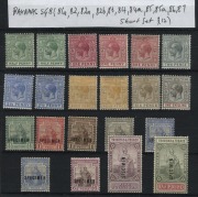 TRINIDAD & TOBAGO: 1921-22 (SG.206s-215s) &frac12;d - &pound;1 definitives complete set overprinted SPECIMEN (Cat.&pound;300), plus other B.W.I. material including Bahamas KGV to 1/-, Dominca to 1/-, Jamaica SG.78 - 88 (set to 5/-), etc. (51). M/FU. Mainly fine. - 2