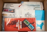 AUSTRALIA: 1970s to 2000s accumulation of stamps, miniature sheets, P.O. Packs, etc.; mainly Australian but including useful AAT, etc. (100s).