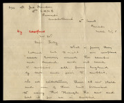 Aerophilately & Flight Covers: Nov.1919 - Feb.1920 (AAMC.27a) a "Ross Smith" vignette attractively tied by one of 2 strikes of the oval "FIRST AERIAL MAIL" cachet on a cover picked up at RAMADI, MESOPOTAMIA, one of the refuelling stops on the flight from - 2