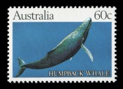 1982 60c Whales "Trial printing"&nbsp; with solid background, MUH. SG.841a Cat.&pound;250; BW: 930E(1) $350.