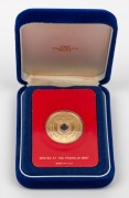 Papua New Guinea: 1976 100 Kina&nbsp;Bird of Paradise, gold proof; in case of issue with accompanying letter. - 2