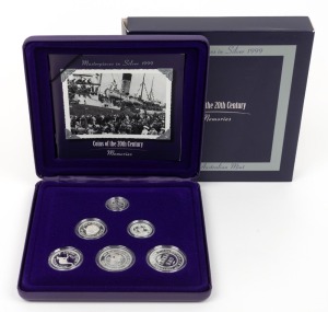 Masterpieces in Silver - Coins of the 20th Century - 1999 Memories silver proof set of 6 coins; set No.4035 of 15,000 in original presentation case and box with certificate.