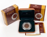 2004 $1 "1964 PENNY" 40th Anniversary Silver and Copper Proofs (2), in presentation cases with Certificates of Authenticity. (2).