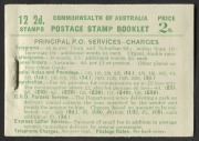 Booklets: B42a: TWO SHILLINGS 2d red KGV (CofA watermark inverted) complete booklet with waxed interleaving. SG.SB26bw.