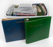 Ex dealer's stock of albums, binders, Hagner pages and other accessories, used and unused, (qty).