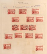 1927 - 1970 mainly pre-decimal collection/accumulation in semi-annotated album. Includes Kingsford Smith signed flown cover, numerous 1930s commem sets Used incl. many blks.4, later CTO Imprint blks., FDCS incl. 9 OHMS types, etc. - 8