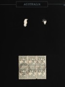 AUSTRALIAN COMMONWEALTH OFFICIAL PERFINS, OVERPRINTS, ETC.: A collection/accumulation in a partially annotated album. Includes &frac12;d - 5/- (4) & 10/- (3) Roos, KGV 4d Lemon perf.OS, and other shades, 1/4 (6), etc. (qty). - 2