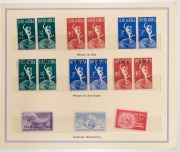 REST OF THE WORLD - Omnibus Issues: 1949 U.P.U. Anniversary: British Commonwealth & World issues in special album issued by the U.P.U. includes Germany, (qty) MUH.