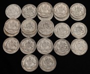 FLORINS: 1910 - 1928 complete (excl. 1915 and 1920); mixed condition, plus several additional coins of the same period in poor condition. (Total: 23).