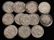 FLORINS: 1921 - 1928, a duplicated range, in mixed condition, poor - G. (Total: 56)
