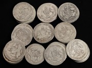 FLORINS: 1911 - 1922, a duplicated range, in poor condition. (Total: 46)
