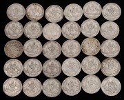FLORINS: 1923 (1), 1924 (1), 1925 (25) and 1926 (3), mixed condition, poor - G. (Total: 30).