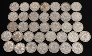 FLORINS: 1936 (36), mixed condition, poor - VG.
