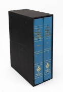 THE HISTORY OF MAN IN FLIGHT: a set of 50 silver medallions, each depicting an event in aviation history. Housed in presentation album, together with a separate album housing the text. Both albums in a slipcase. Produced by The Royal Airforce Museum, 1973