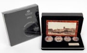 Masterpieces in Silver - 2003 Port Philip Patterns, and 2004 Twenty Years of the Australian Dollar Coin,&nbsp; complete sets in their&nbsp;original presentation cases and boxes with certificates. (2 items).