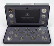 2001 Centenary of Federation 20 Coin Proof Set in RAM plush-lined hinged-lid presentation case in original box with explanatory booklet.