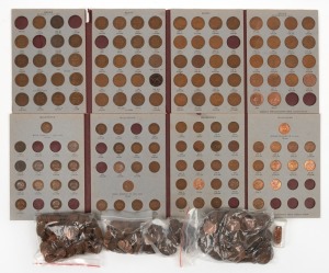 A collection and accumulation of Pennies and Half-pennies (in push-in albums and loose), together with a quantity of One Cent and Two Cent coins. Total weight: approx. 5.5kg.