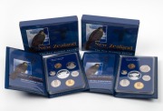2006 New Zealand Proof Coins, two complete sets featuring the $5 Silver Falcon; in original packaging. (2).