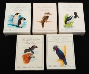 TEN DOLLAR SILVER&nbsp;PROOF COINS - THE BIRDS OF AUSTRALIA: 1989 $10 Kookaburra, 1991 $10 Jabiru, 1992 $10 Emperor Penguin, 1993 Palm Cockatoo, and 1994 $10 Wedge-Tailed Eagle; all in original packaging with individual Certificates of Authenticity. (5 Proofs)