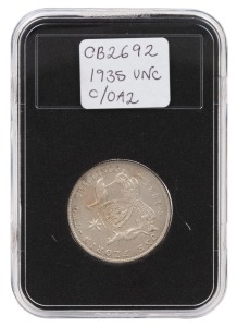 FLORIN: George V, 1935; aUnc.