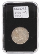 FLORIN: George V, 1935; aUnc.