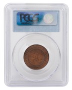 HALF PENNY: GEORGE V, 1919, Unc. PCGS MS64+RB.