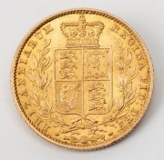 Great Britain: VICTORIA, Young Head 1859 Sovereign, Shield reverse,&nbsp;Unc. - 2