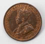 HALF PENNY: GEORGE V, 1919, aUnc;&nbsp; - 2