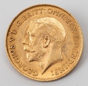 Great Britain: 1912 Half Sovereign, George V, St. George reverse, EF. - 2