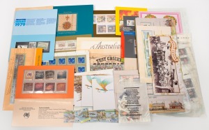A decimal period accumulation - blocks, strips, part sheets, etc., in a small box, (100s). FV: $330+.
