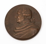 FRENCH EXHIBITIONS IN AUSTRALIA,&nbsp;March - April 1956, La Perouse 1741-1788, in bronze (67mm) by Georges Guiraud.&nbsp;Extremely fine and scarce.