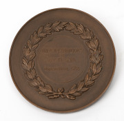 FRENCH EXHIBITIONS IN AUSTRALIA,&nbsp;March - April 1956, La Perouse 1741-1788, in bronze (67mm) by Georges Guiraud.&nbsp;Extremely fine and scarce. - 2