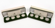 TEN DOLLAR SILVER PIEDFORT&nbsp;PROOF COINS - AUSTRALIA'S ENDANGERED SPECIES: 1995 $10 Numbat, 1996 $10 Southern Right Whale, 1997 $10 Black Cockatoo and 1998 $10 Hairy-Nosed Wombat; in original packaging with individual Certificates of Authenticity. (4 Piedfo