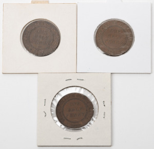 Half Pennies: George V, 1922, 1929 And 1931, Ef-Aunc. (3).