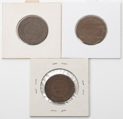 HALF PENNIES: GEORGE V, 1922, 1929 and 1931, EF-aUnc. (3).