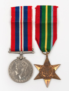 KING GEORGE VI, Pacific Star, together with the 1939-45 War Medal, both with ribbons and engraved to J. FENWICK RANR. (2). John Fenwick, born 1927, enlisted in the navy in August 1944 in Sydney. He was a midshipman and was discharged in January 1947.