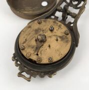 A reproduction Mystery "Kangaroo" swinging clock, 29cm high - 6