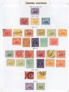 WESTERN AUSTRALIA: 1861-1900s range on album pages; some useful items noted incl Mint to 5/-. (60+). - 2