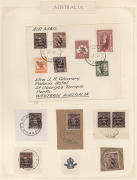 BCOF Japan: A complete set, &frac12;d - 5/- CTO on British Commonwealth Forces envelope, all tied by the A.F.P.O. No.30 - R.A.A.F. JAPAN cds&nbsp;for 28 AUG. 1948, located at IWAKUNI; together with another set on an envelope with all stamps tied by AUST ARMY P.O. 241