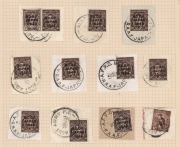 BCOF Japan: A complete set, &frac12;d - 5/- CTO on British Commonwealth Forces envelope, all tied by the A.F.P.O. No.30 - R.A.A.F. JAPAN cds&nbsp;for 28 AUG. 1948, located at IWAKUNI; together with another set on an envelope with all stamps tied by AUST ARMY P.O. 241 - 3