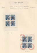 1928 3d Kookaburra Miniature Sheets cancelled-to-order at the Melbourne Philatelic Exhibition: 29th October (red), 30th October (red), 31st October (blue), 1st November (red), an attractive group. (4 M/Sheets). BW: $1950.