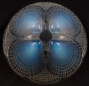 LALIQUE&nbsp;"Coquilles" opalescent French art glass fruit bowl, signed "R. Lalique, France", 8cm high, 21cm diameter - 2