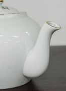 A vintage Chinese studio porcelain teapot, adorned with horse decoration and poem, 20th century, ​​​​​​​13cm high - 6