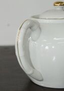 A vintage Chinese studio porcelain teapot, adorned with horse decoration and poem, 20th century, ​​​​​​​13cm high - 8