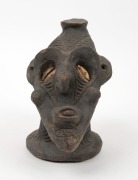 SPIRIT FIGURE fired clay and shell, Papua New Guinea origin, 23cm high - 2