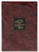 "The Australian Prime Minister's Olympic Dinner 2000" souvenir stamp album presented only to the attendees at the Dinner in Sydney. Complete, with all stamps, maximum cards and&nbsp; first day covers.