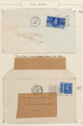 GREAT BRITAIN - Postal History: 1948-51 study of commercially used envelopes made from recycled Forces War maps; an interesting group. (10). - 2